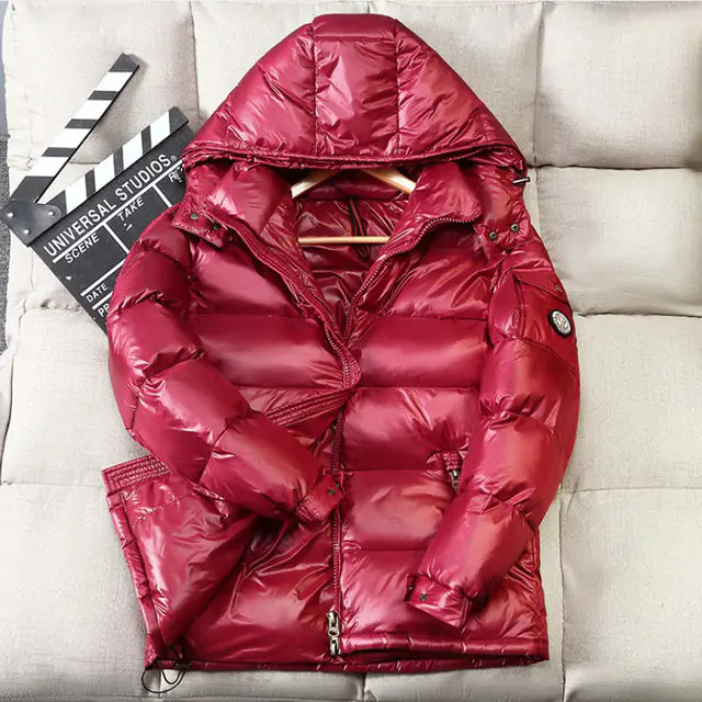 Glossy Duck Down Winter Jackets - Addy Mart