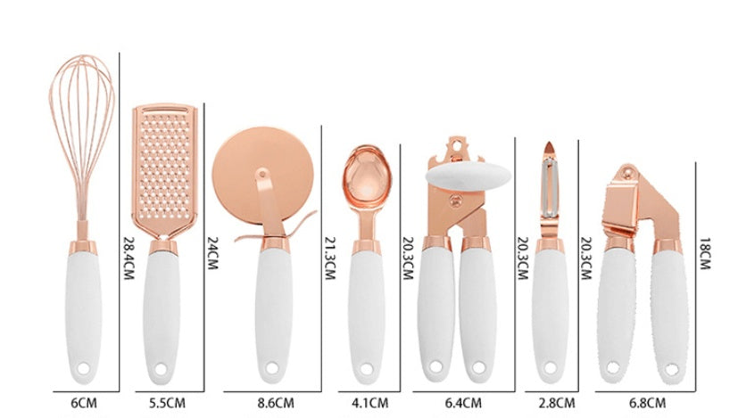 Kitchen Household Peeler Gadget Copper Plating Set - Addy Mart