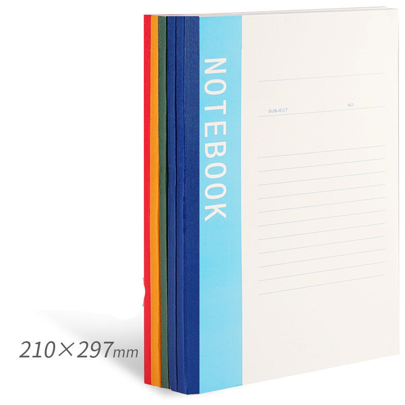 Notebook Simple College Students Use Notebook B5 Thickened A5 Diary Homework Exercise Book A4 Super Thick Business Work Record Office Supplies Stationery Soft Copy Wholesale - Addy Mart