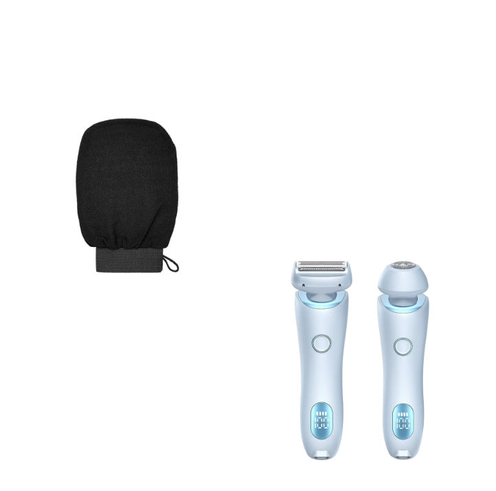2 In 1 Hair Removal Epilator USB Rechargeable Trimmer Women Body Razor Face Leg Armpit Bikini Hand Pubic Shaver Hair Remover - Addy Mart