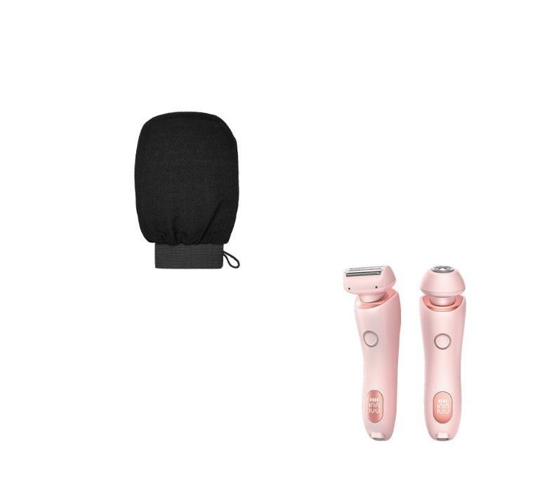 2 In 1 Hair Removal Epilator USB Rechargeable Trimmer Women Body Razor Face Leg Armpit Bikini Hand Pubic Shaver Hair Remover - Addy Mart