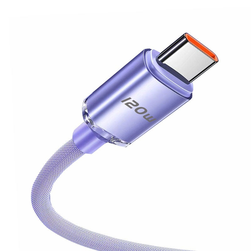 120W Data Cable Type-C Mobile Phone Charging Cable - Addy Mart