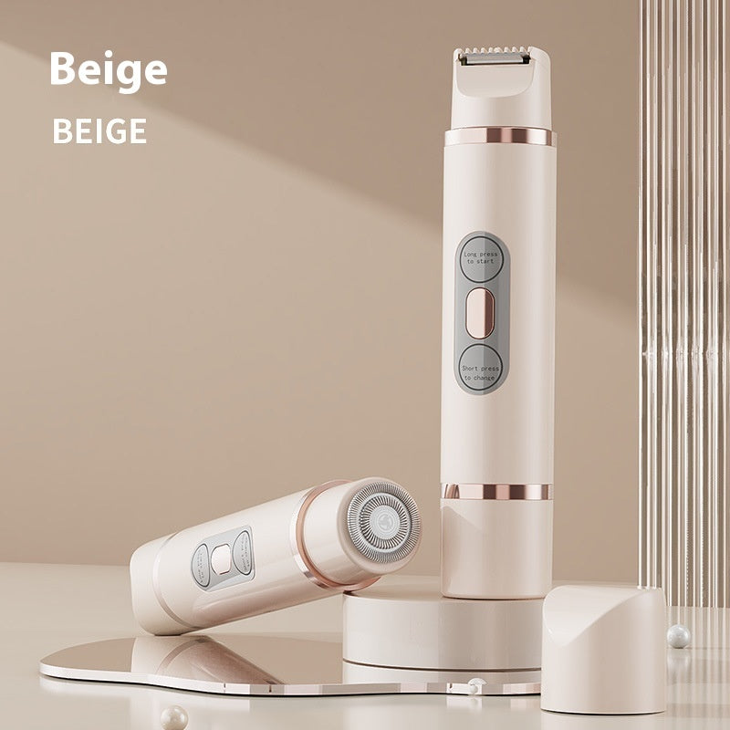Dual-Head Electric Shaver Painless Women's Epilator Bikini Hair Removal Device Automatic Hair Trimmer Underarm Facial Lips Leg - Addy Mart