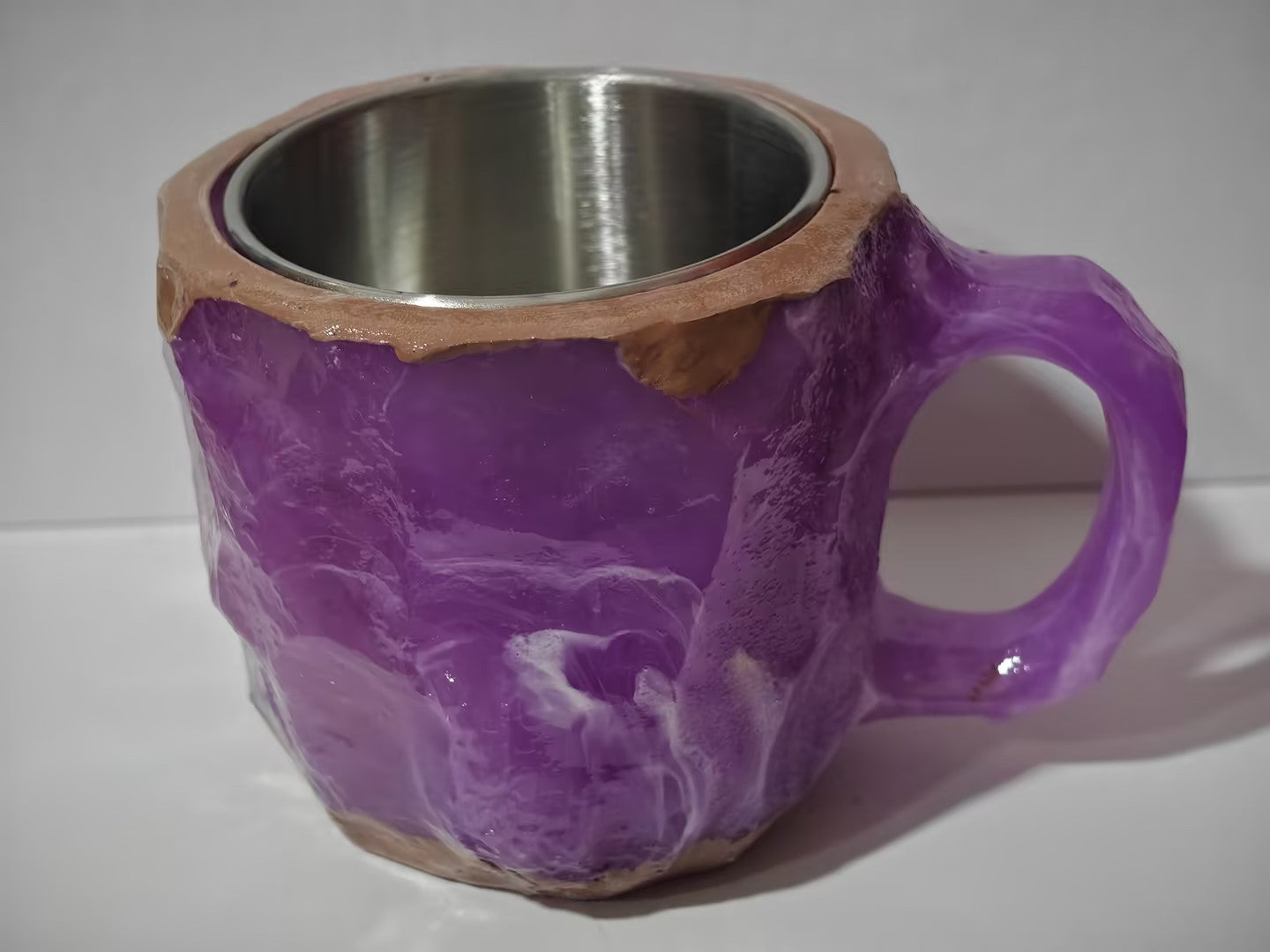400ml Resin Mineral Crystal Coffee Mugs With Handles Elegant Fake Mineral Crystal Cup For Workplace Home Decor Christmas Gift Kitchen Gadgets - Addy Mart