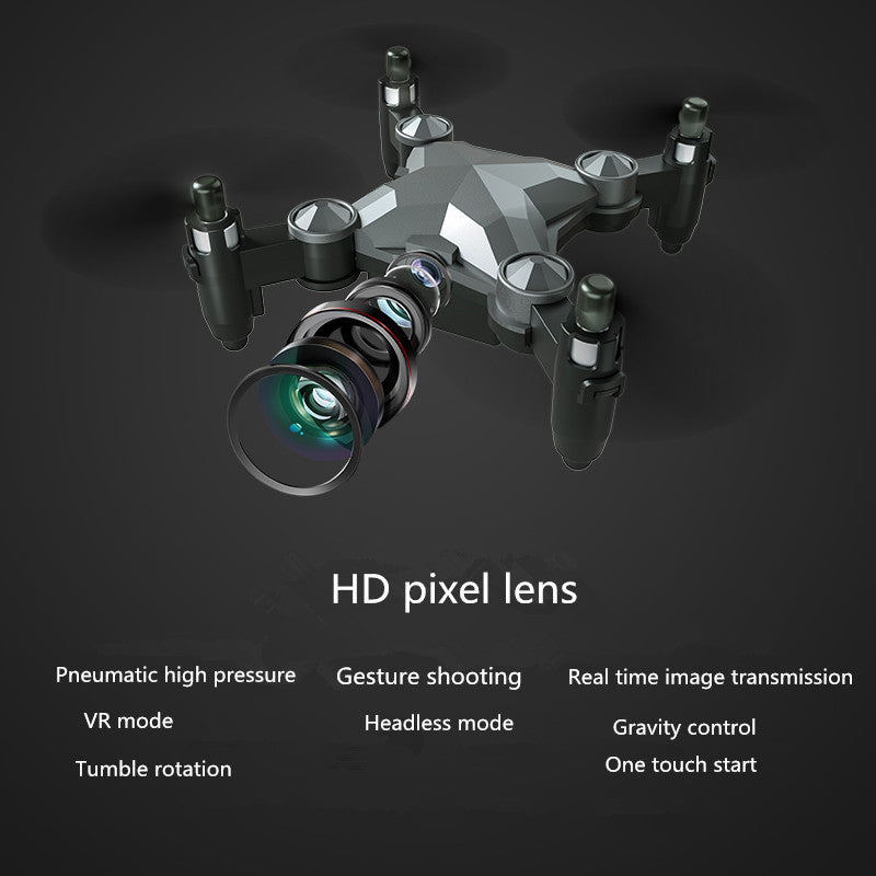 New Luggage Box Storage Box Folding Mini UAV Aerial Photography Remote Control Four Axis Children's Toys Drone - Addy Mart