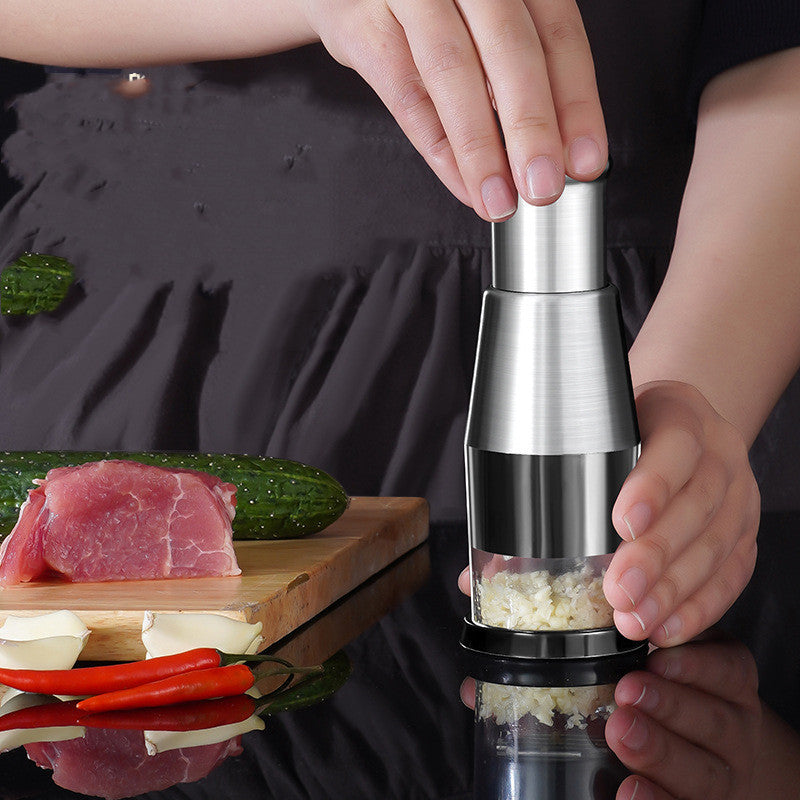 Garlic Crusher Onion Chopper Multipeler Vegetables Chopper Manual Garlic Press Machine Garlic Squeezer Kitchen Gadget - Addy Mart
