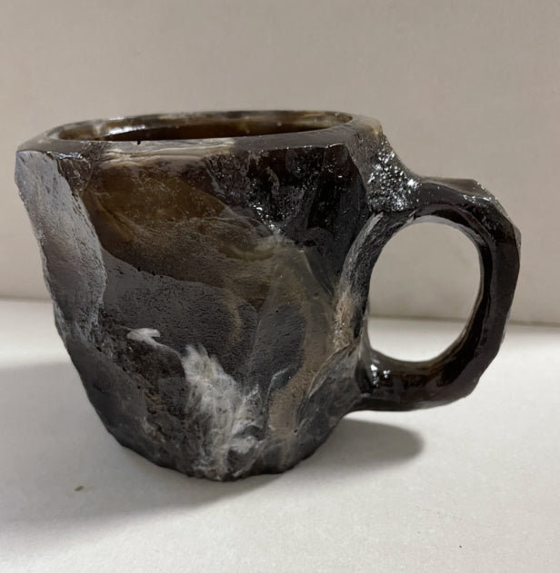 400ml Resin Mineral Crystal Coffee Mugs With Handles Elegant Fake Mineral Crystal Cup For Workplace Home Decor Christmas Gift Kitchen Gadgets - Addy Mart