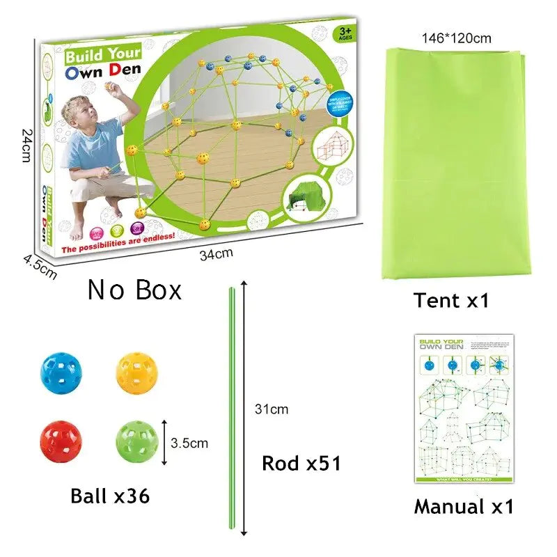Kids Ultimate Fort Builder Kit - Addy Mart
