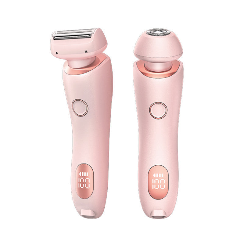 2 In 1 Hair Removal Epilator USB Rechargeable Trimmer Women Body Razor Face Leg Armpit Bikini Hand Pubic Shaver Hair Remover - Addy Mart
