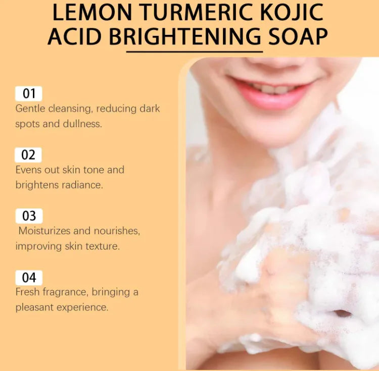 Lemon Turmeric Body Soap - Natural and Refreshing - Addy Mart