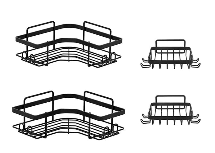 Iron Triangle Bathroom Storage Rack Set - Addy Mart