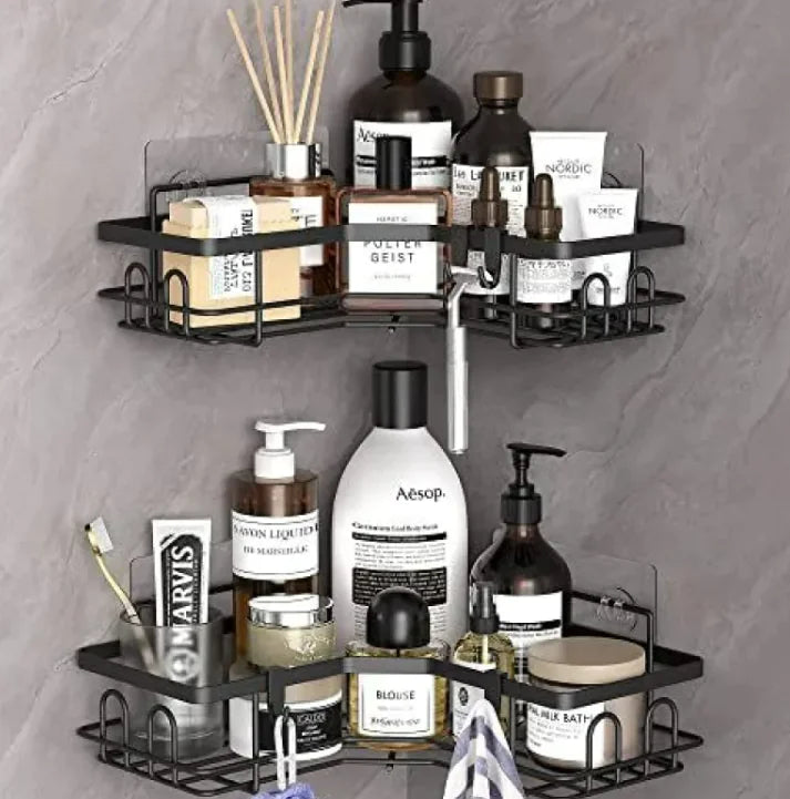 Iron Triangle Bathroom Storage Rack Set - Addy Mart