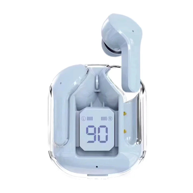 Bluetooth Earbuds - Transparent Space Capsule Design - Addy Mart