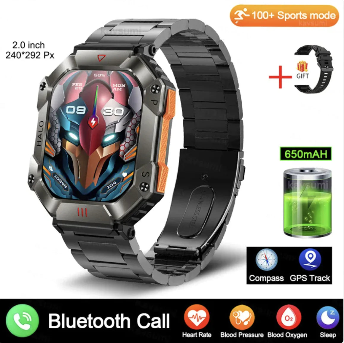New Women's Android GPS Fitness Smartwatch - Addy Mart