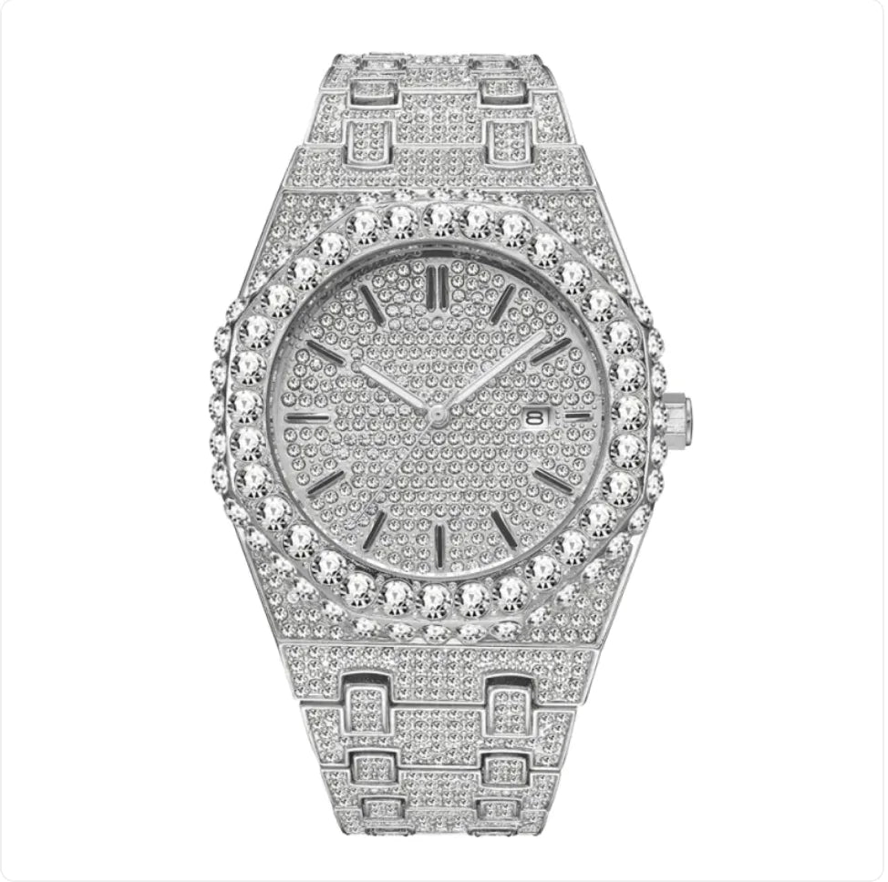 Men's Starry Diamond Quartz Watch - Addy Mart