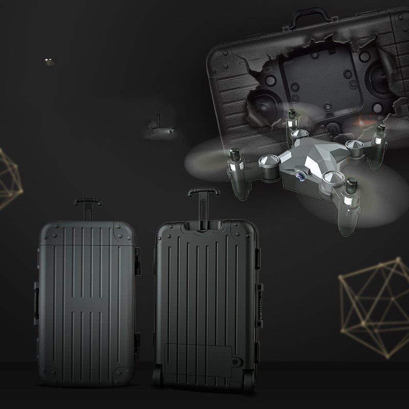 New Luggage Box Storage Box Folding Mini UAV Aerial Photography Remote Control Four Axis Children's Toys Drone - Addy Mart