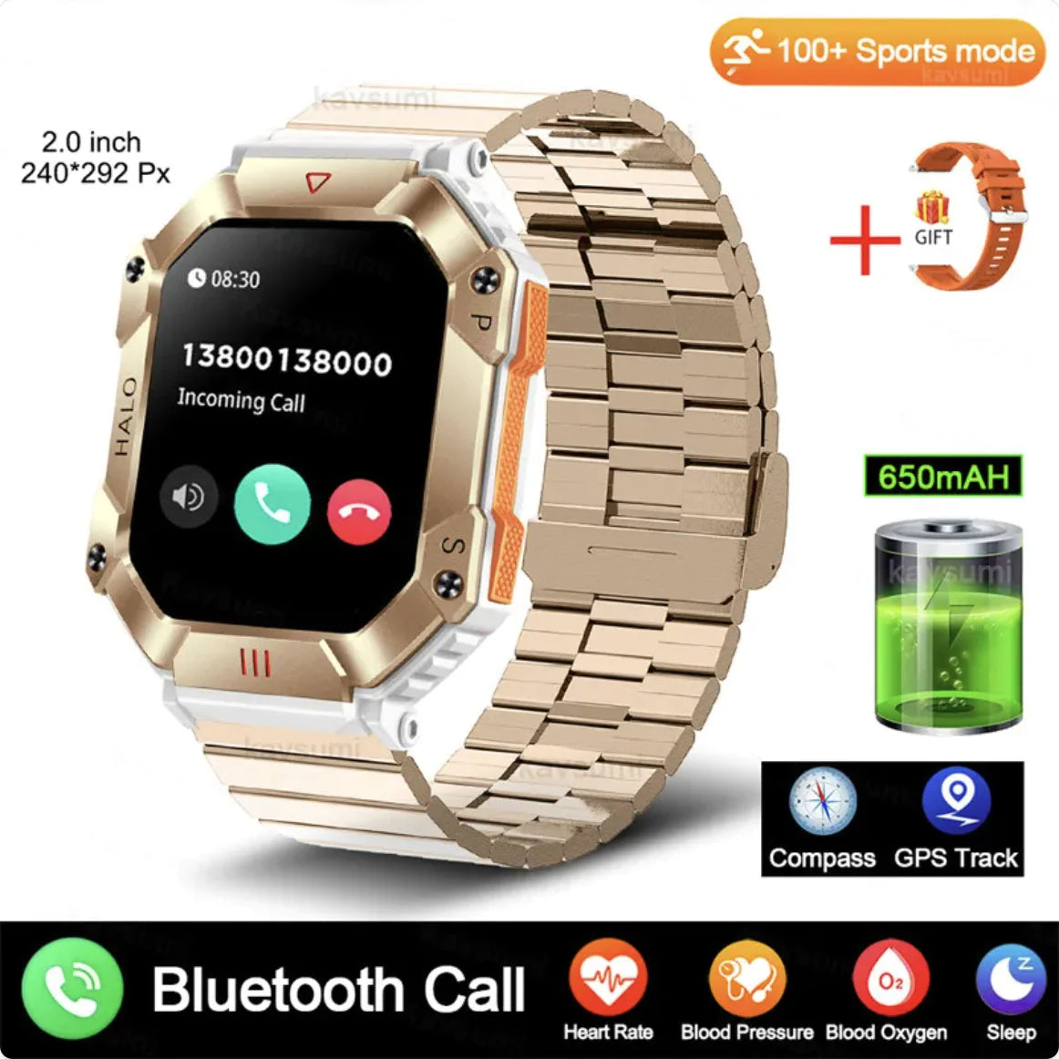 New Women's Android GPS Fitness Smartwatch - Addy Mart
