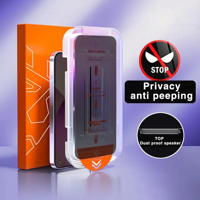 2PC 8K Oleophobic Privacy Screen Protector for iPhone - High Quality
