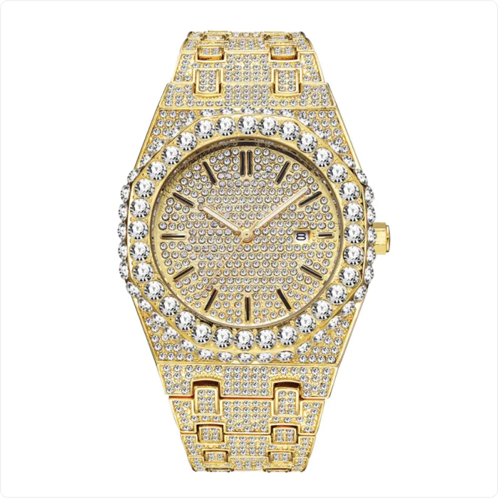 Men's Starry Diamond Quartz Watch - Addy Mart