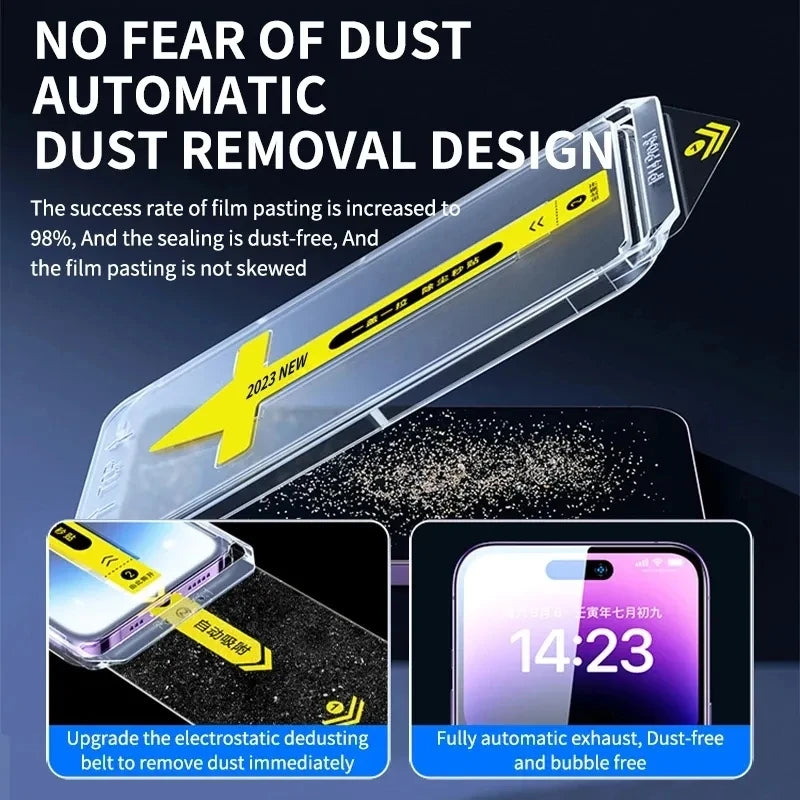 2PC 8K Oleophobic Privacy Screen Protector for iPhone - High Quality