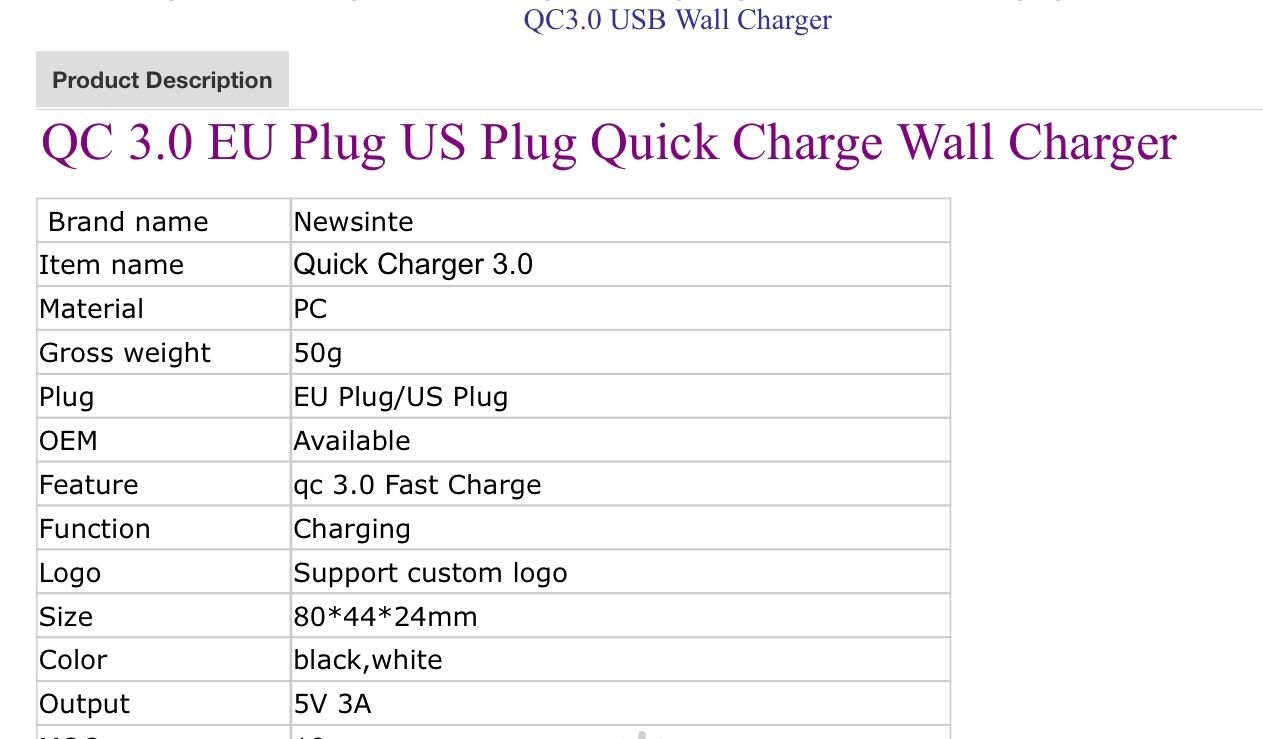 QC 3.0 EU plug US Plug quick charge wall charger - Addy Mart