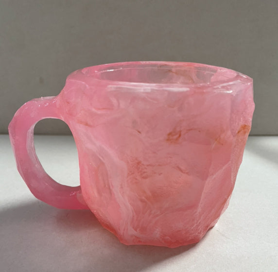 400ml Resin Mineral Crystal Coffee Mugs With Handles Elegant Fake Mineral Crystal Cup For Workplace Home Decor Christmas Gift Kitchen Gadgets - Addy Mart