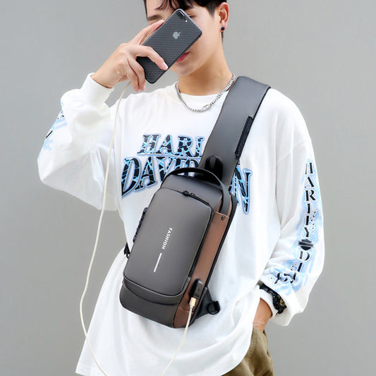 Motorcycle Chest Bag Password Anti-theft Men's Fashion - Addy Mart