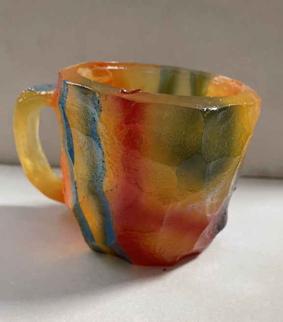 400ml Resin Mineral Crystal Coffee Mugs With Handles Elegant Fake Mineral Crystal Cup For Workplace Home Decor Christmas Gift Kitchen Gadgets - Addy Mart
