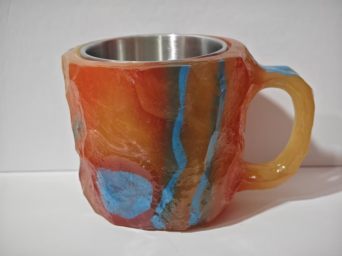 400ml Resin Mineral Crystal Coffee Mugs With Handles Elegant Fake Mineral Crystal Cup For Workplace Home Decor Christmas Gift Kitchen Gadgets - Addy Mart