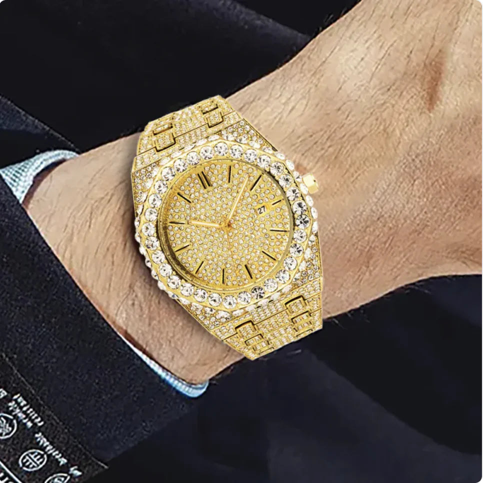 Men's  Starry Diamond Quartz Watch - Addy Mart