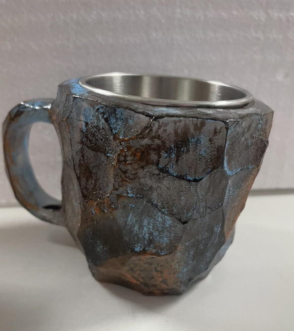 400ml Resin Mineral Crystal Coffee Mugs With Handles Elegant Fake Mineral Crystal Cup For Workplace Home Decor Christmas Gift Kitchen Gadgets - Addy Mart