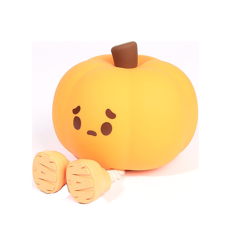 Home Decor Halloween Pumpkin Night Light Cute Soft Silicone Lamp Touch  Dimmable Rechargeable Bedside Decor Light Kids Gifts Halloween Decorations - Addy Mart