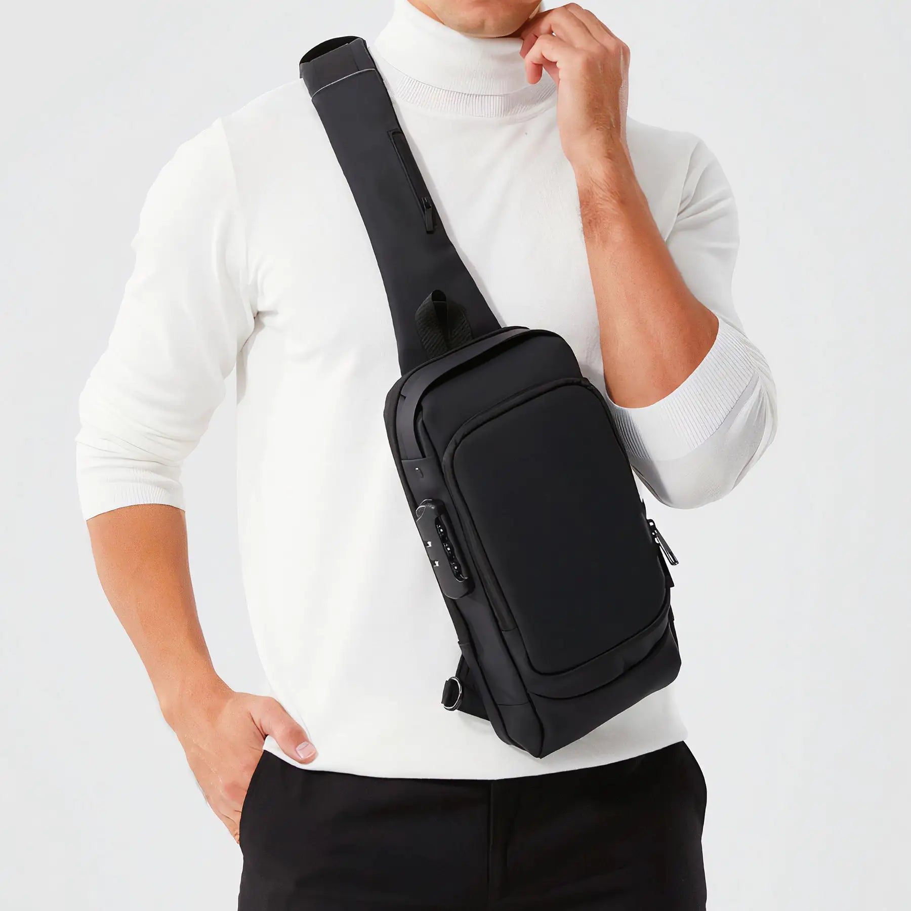 Sac Bandoulière Anti-Vol Intelligent - Addy Mart