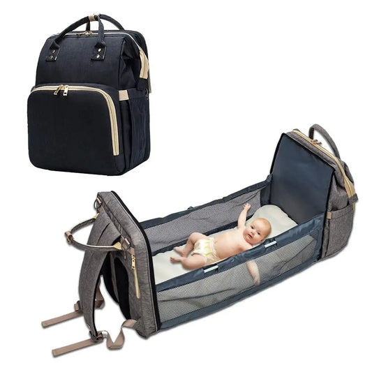 Convertible Lightweight Diaper Baby Bed Bag - Addy Mart