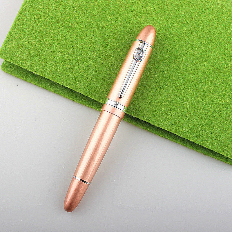 Business Office Metal Signature Signed Pearl Round Beads Neutral Ball Pen - Addy Mart