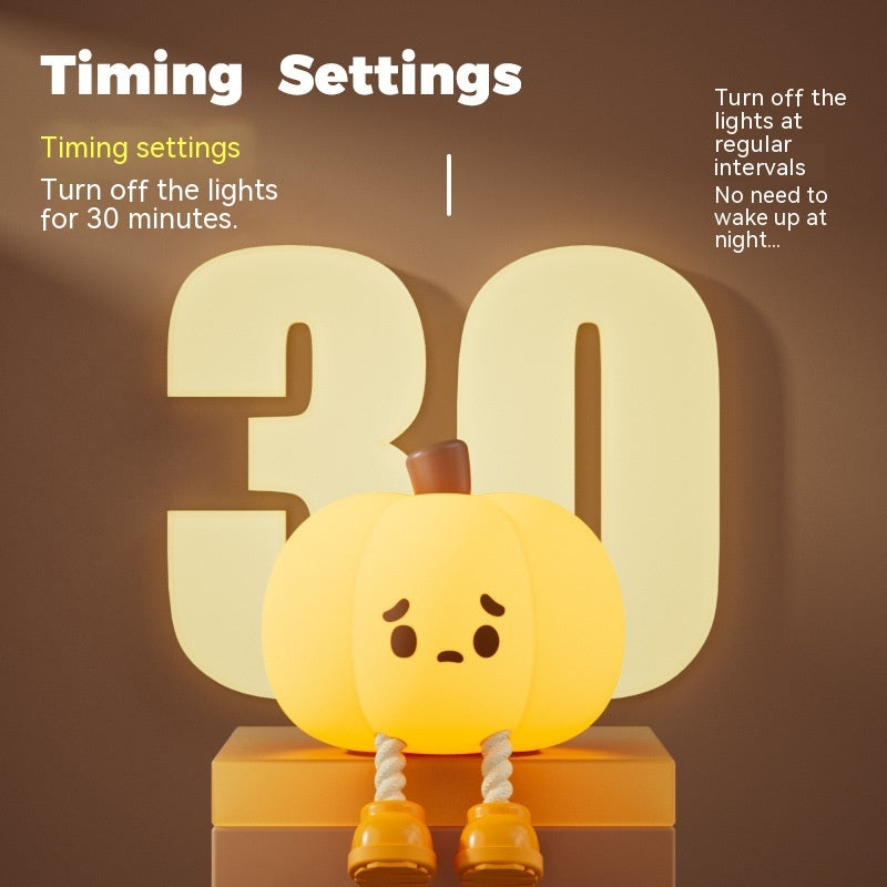 Home Decor Halloween Pumpkin Night Light Cute Soft Silicone Lamp Touch  Dimmable Rechargeable Bedside Decor Light Kids Gifts Halloween Decorations - Addy Mart