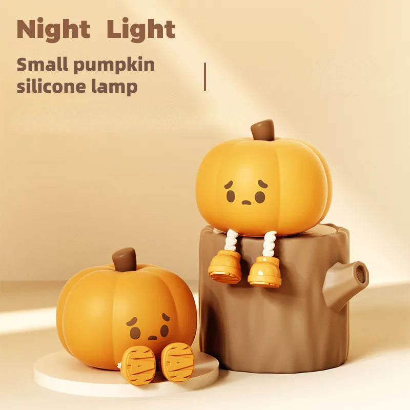 Home Decor Halloween Pumpkin Night Light Cute Soft Silicone Lamp Touch  Dimmable Rechargeable Bedside Decor Light Kids Gifts Halloween Decorations - Addy Mart