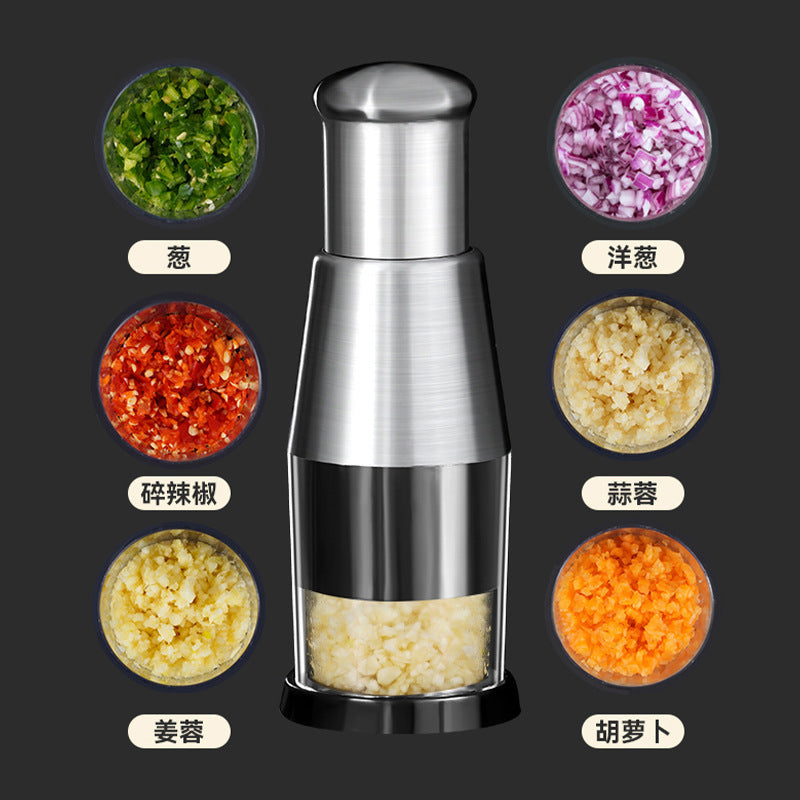 Garlic Crusher Onion Chopper Multipeler Vegetables Chopper Manual Garlic Press Machine Garlic Squeezer Kitchen Gadget - Addy Mart