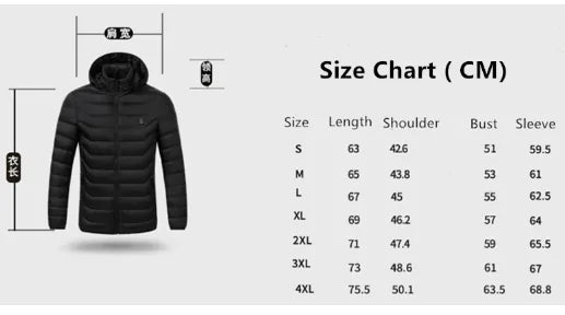Heated Jackets Vest Down - Addy Mart