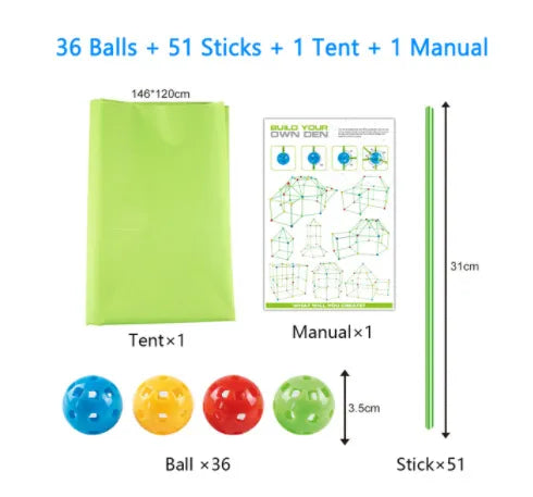 Kids Ultimate Fort Builder Kit - Addy Mart